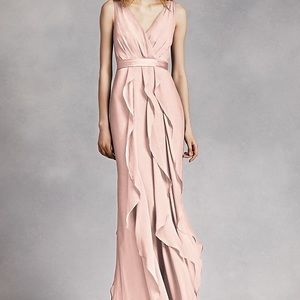 White by Vera Wang Blush Bridesmaid Dress Size 4